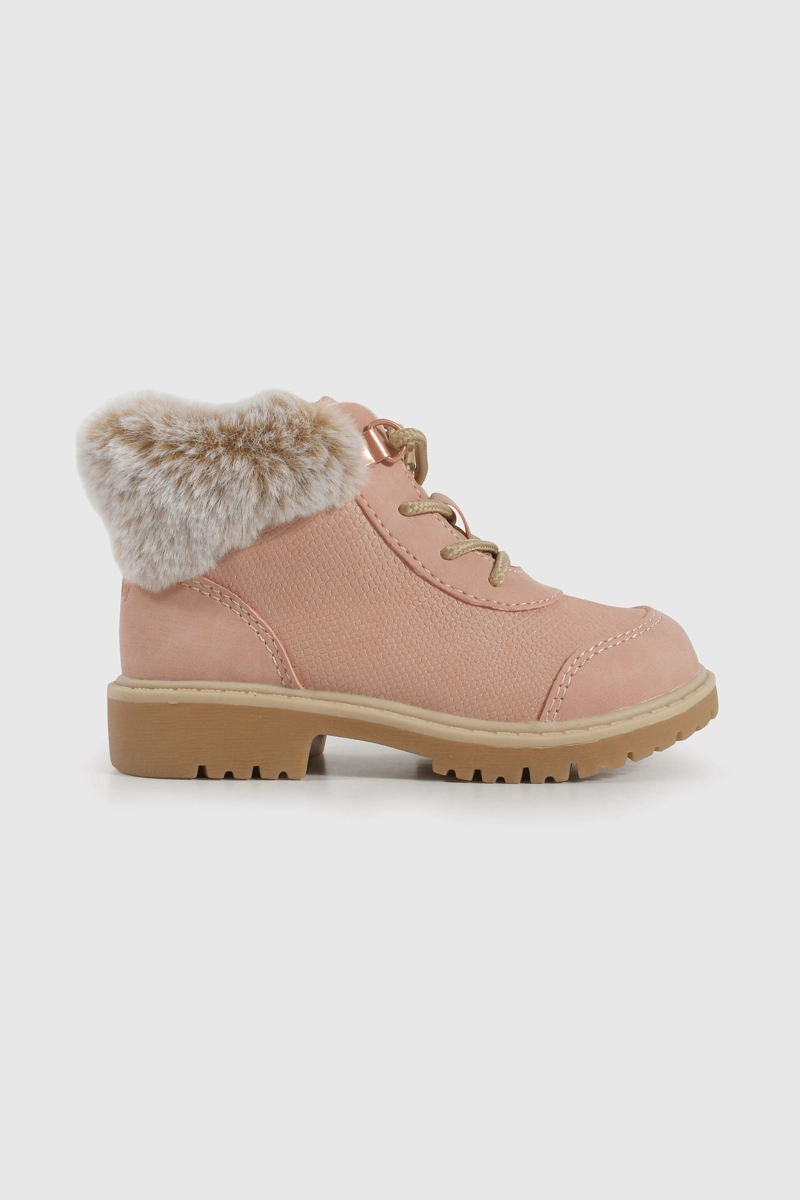 BOTIN CAMINANTE CAÑA MEDIA ROSADO CON CORDON DE NIÑA - 2