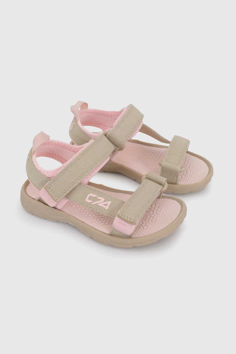 SANDALIA OUTDOOR BEIGE DE CAMINANTE TALLA 21 A 27 - 1