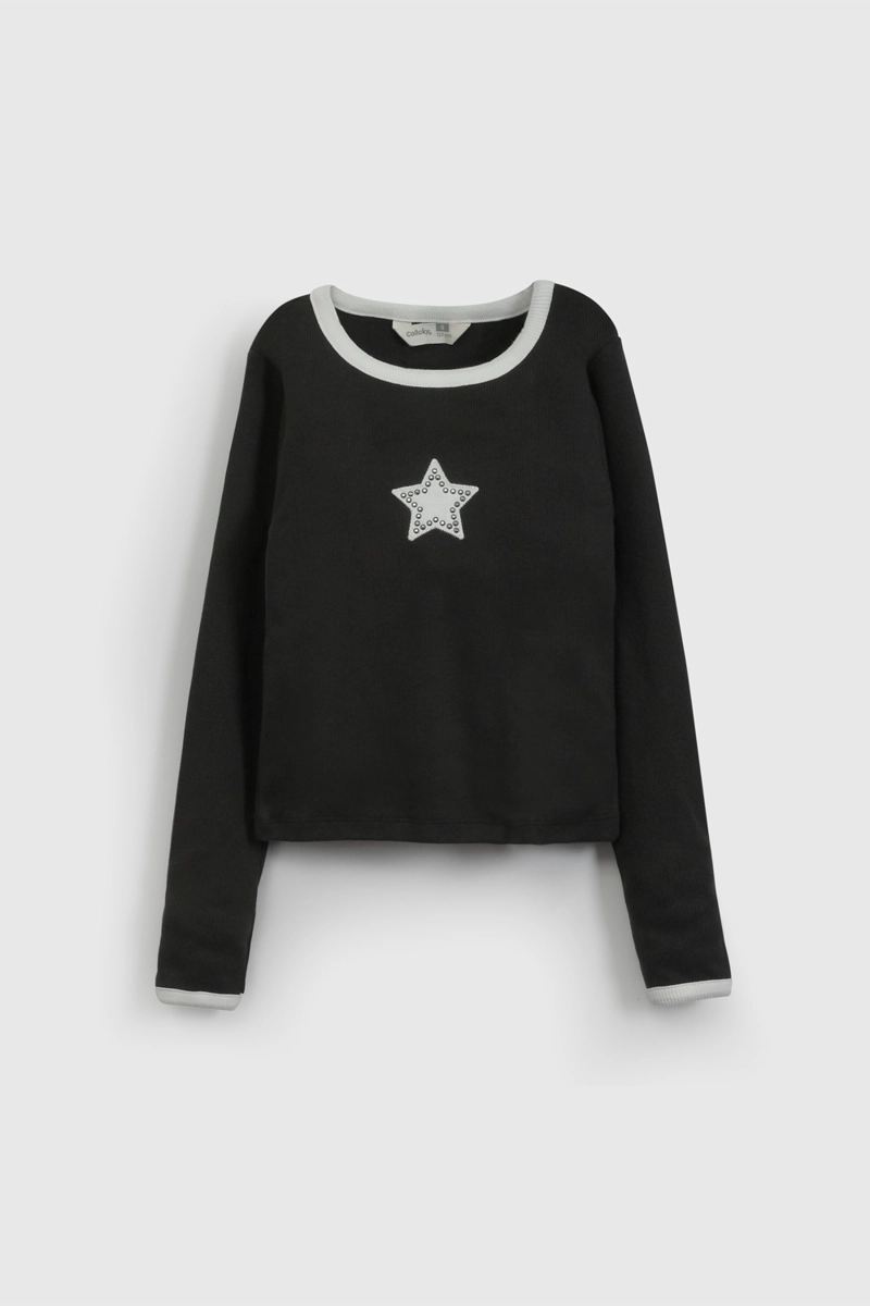 POLERA NIÑA 57295 NEGRO COLLOKY - 1