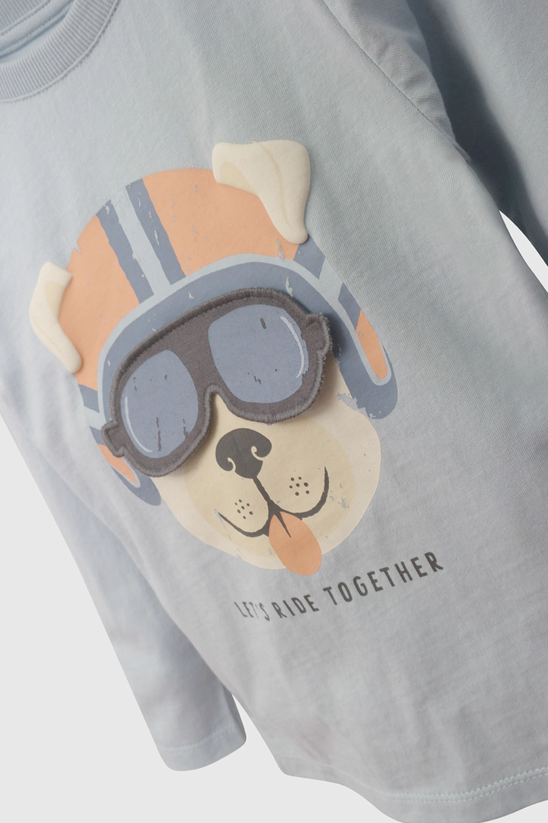 POLERA NIÑO 57649 CELESTE COLLOKY - 3