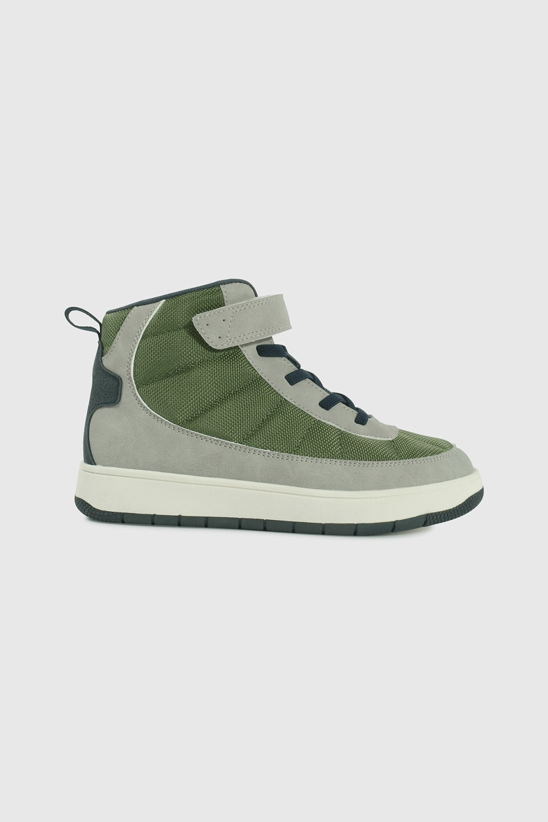 BOTIN DE NIÑO MULTICOLOR CAÑA MEDIA CON VELCRO Y CORDON - 2