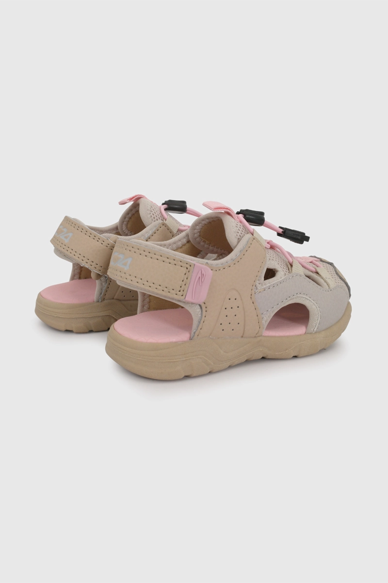 SANDALIA OUTDOOR DE NIÑA PARA CAMINANTE BEIGE CON VELCRO TALLA 21 AL 27 - 5