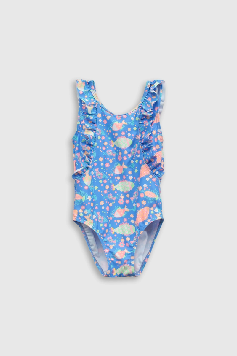 TRAJE DE BAÑO NIÑA  AZUL COLLOKY - 1