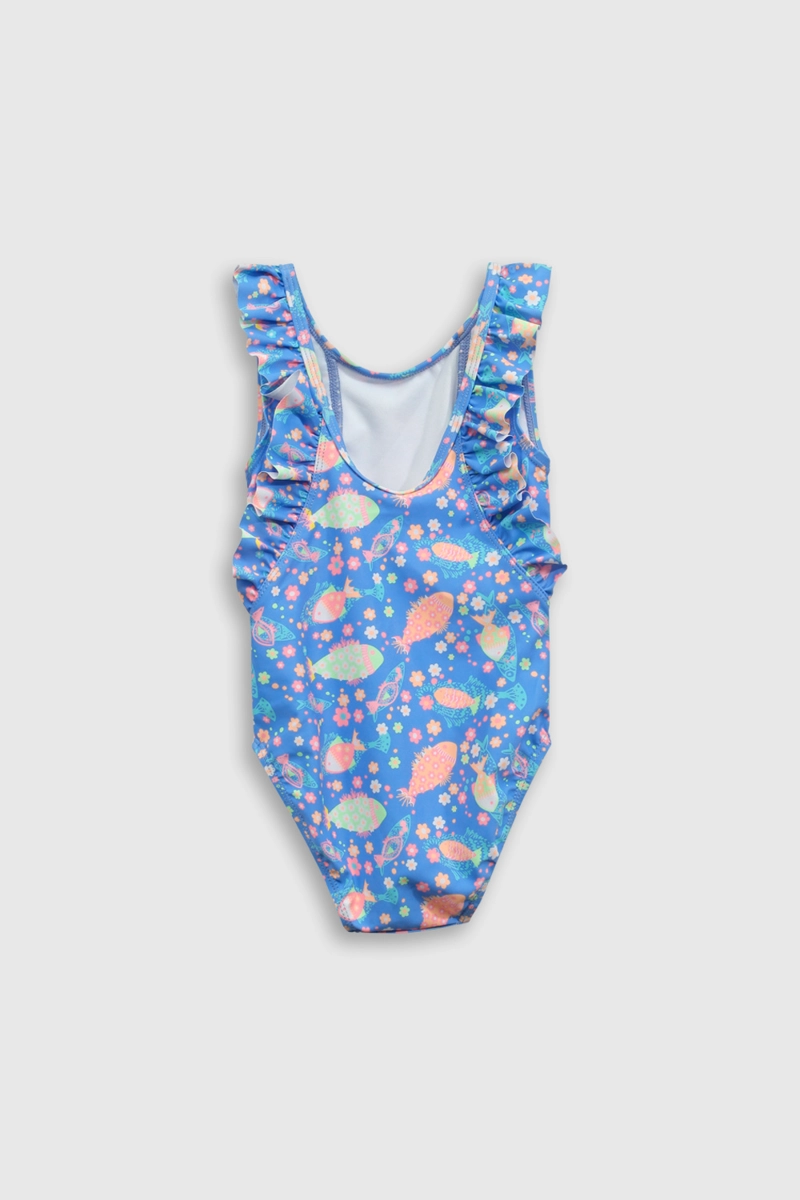 TRAJE DE BAÑO NIÑA  AZUL COLLOKY - 2