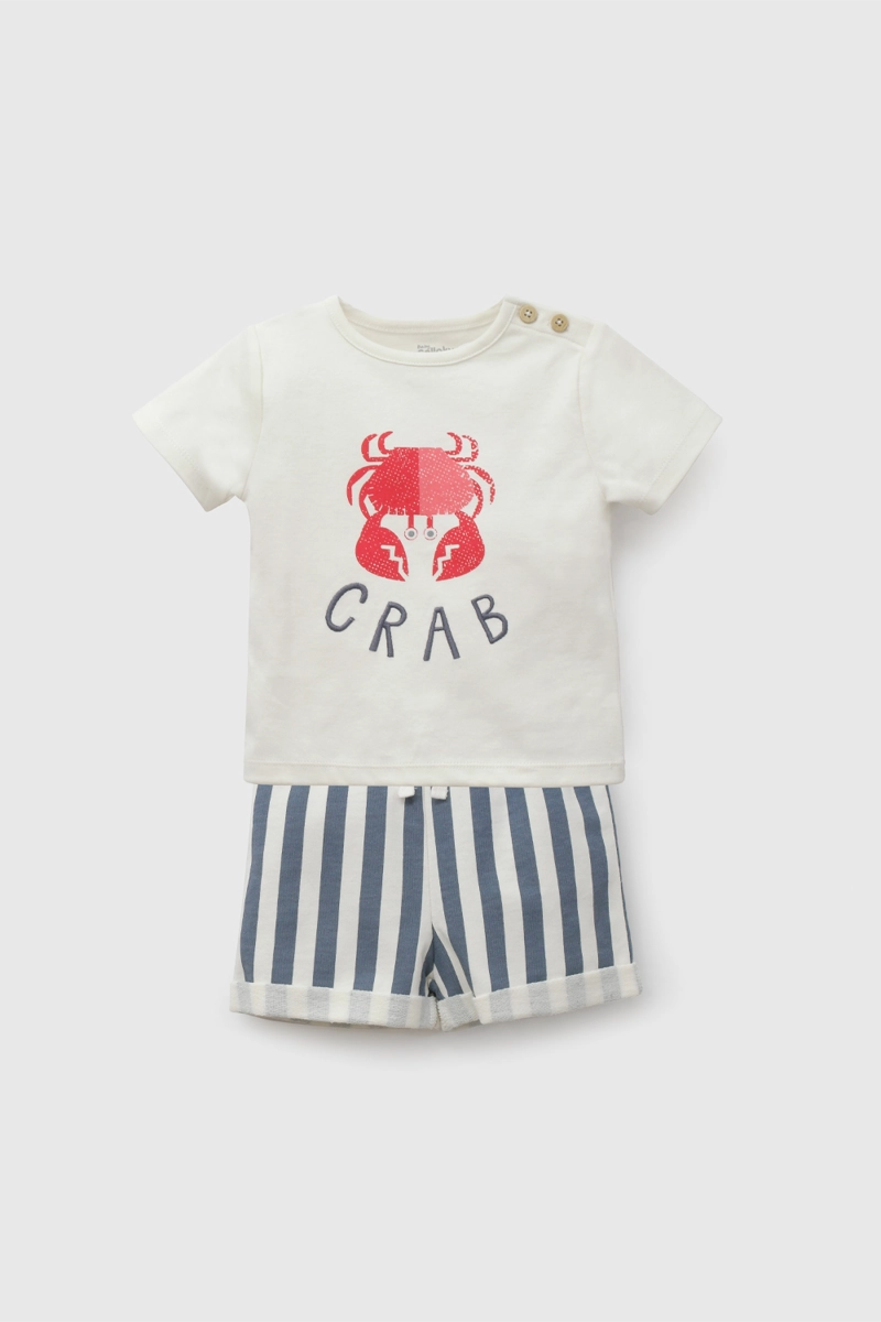 CONJUNTO 3 PIEZAS NIÑO  BLANCO COLLOKY - 1