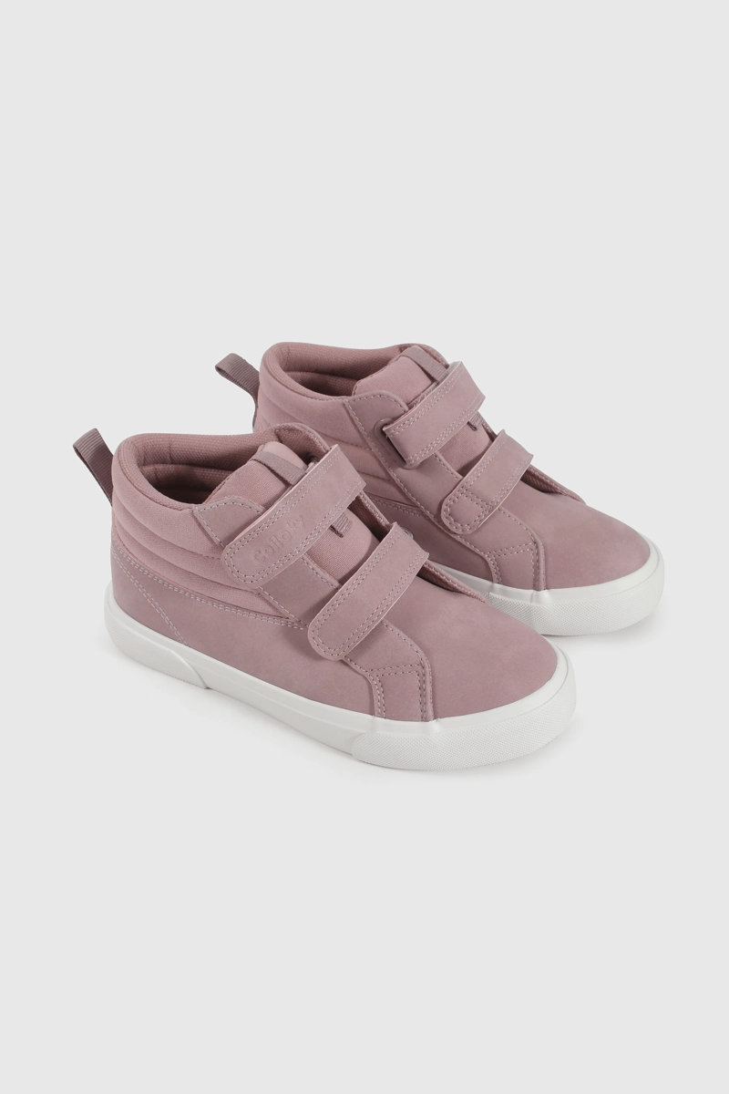 ZAPATILLA LIFESTYLE DE NIÑA MORADO CAÑA MEDIA CON VELCRO - 1