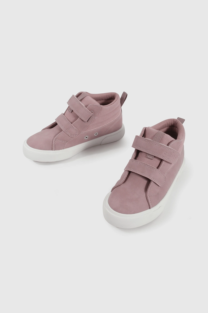 ZAPATILLA LIFESTYLE DE NIÑA MORADO CAÑA MEDIA CON VELCRO - 4