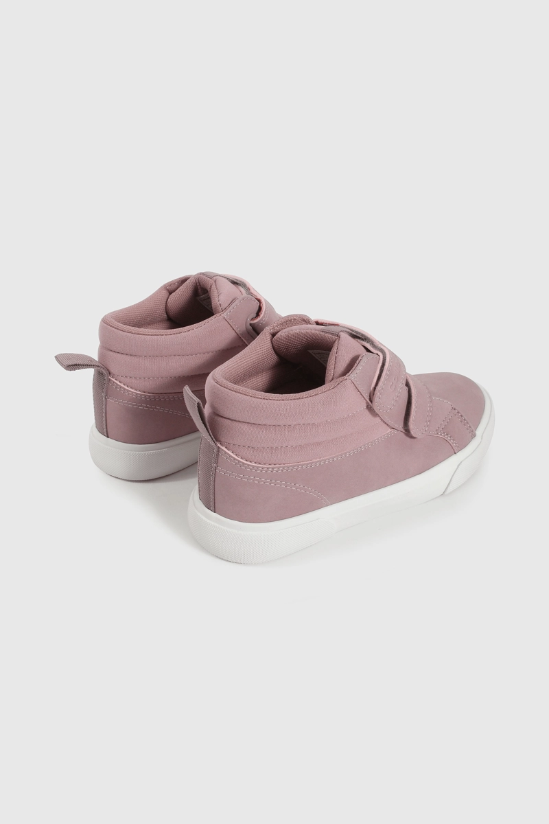 ZAPATILLA LIFESTYLE DE NIÑA MORADO CAÑA MEDIA CON VELCRO - 5