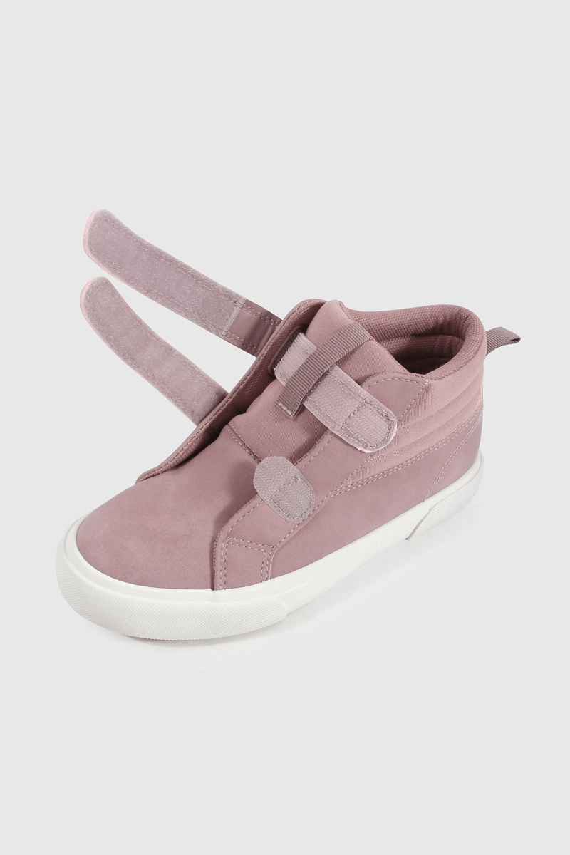 ZAPATILLA LIFESTYLE DE NIÑA MORADO CAÑA MEDIA CON VELCRO - 6