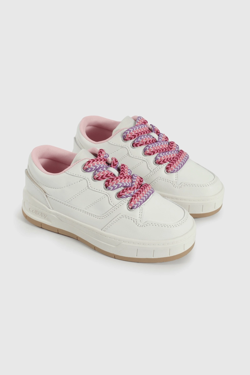 ZAPATILLA LIFESTYLE DE NIÑA MULTICOLOR CAÑA BAJA CON CORDON - 1