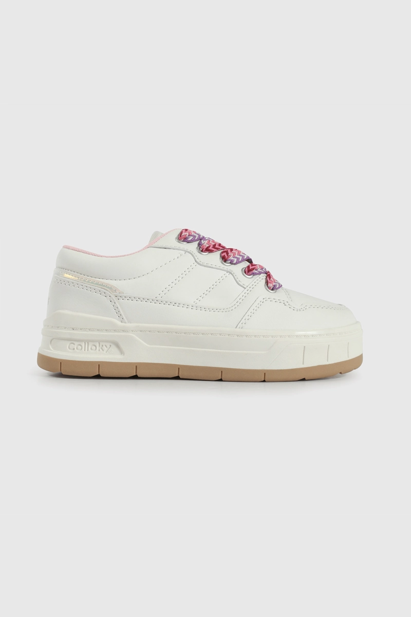 ZAPATILLA LIFESTYLE DE NIÑA MULTICOLOR CAÑA BAJA CON CORDON - 2
