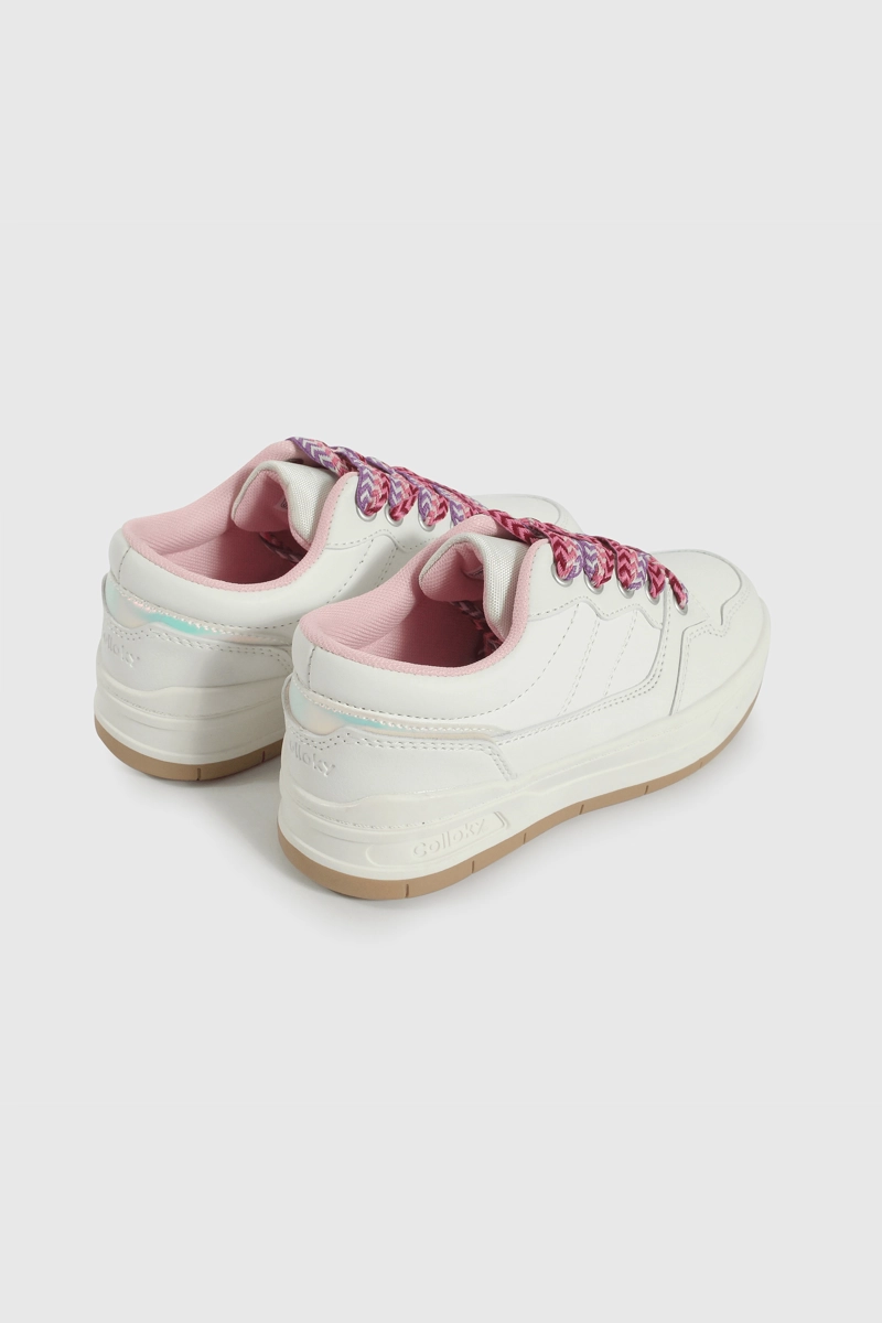 ZAPATILLA LIFESTYLE DE NIÑA MULTICOLOR CAÑA BAJA CON CORDON - 5