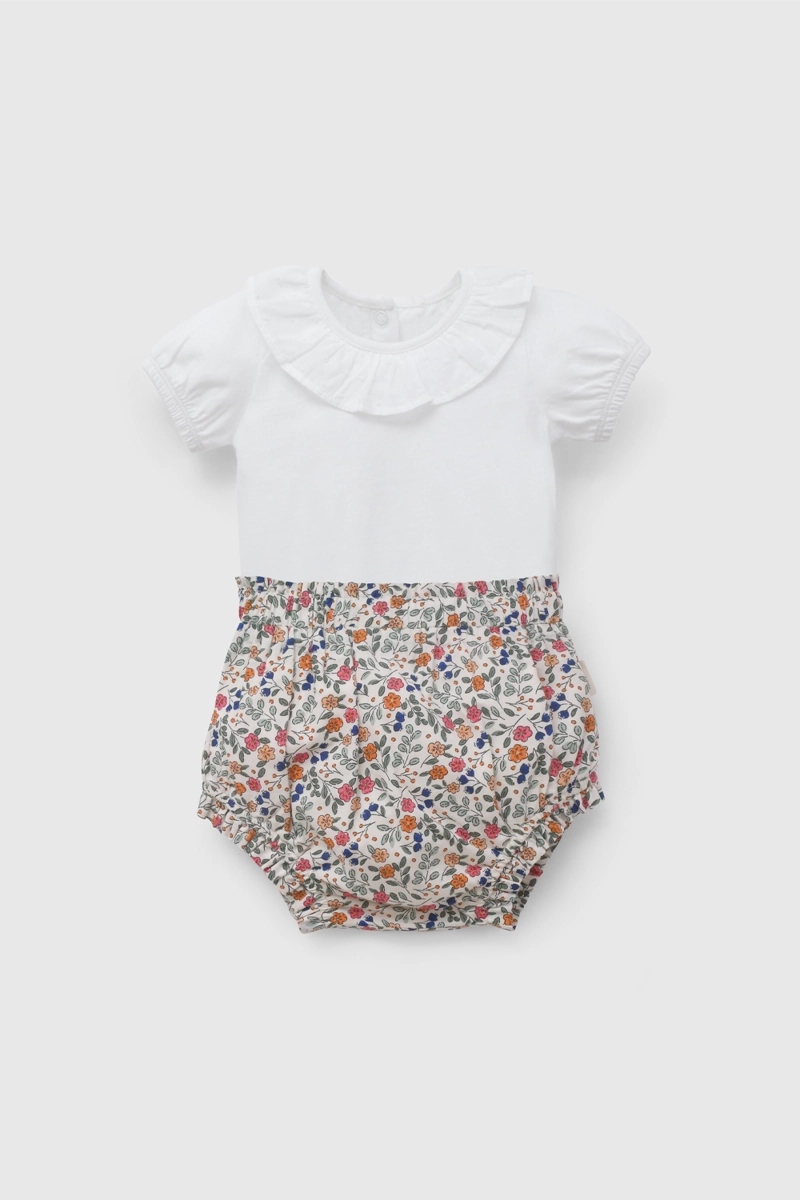 CONJUNTO ROJO VICHY DE BEBE  DE NEW BORN TALLA 0/3 M A 09/12M - 1