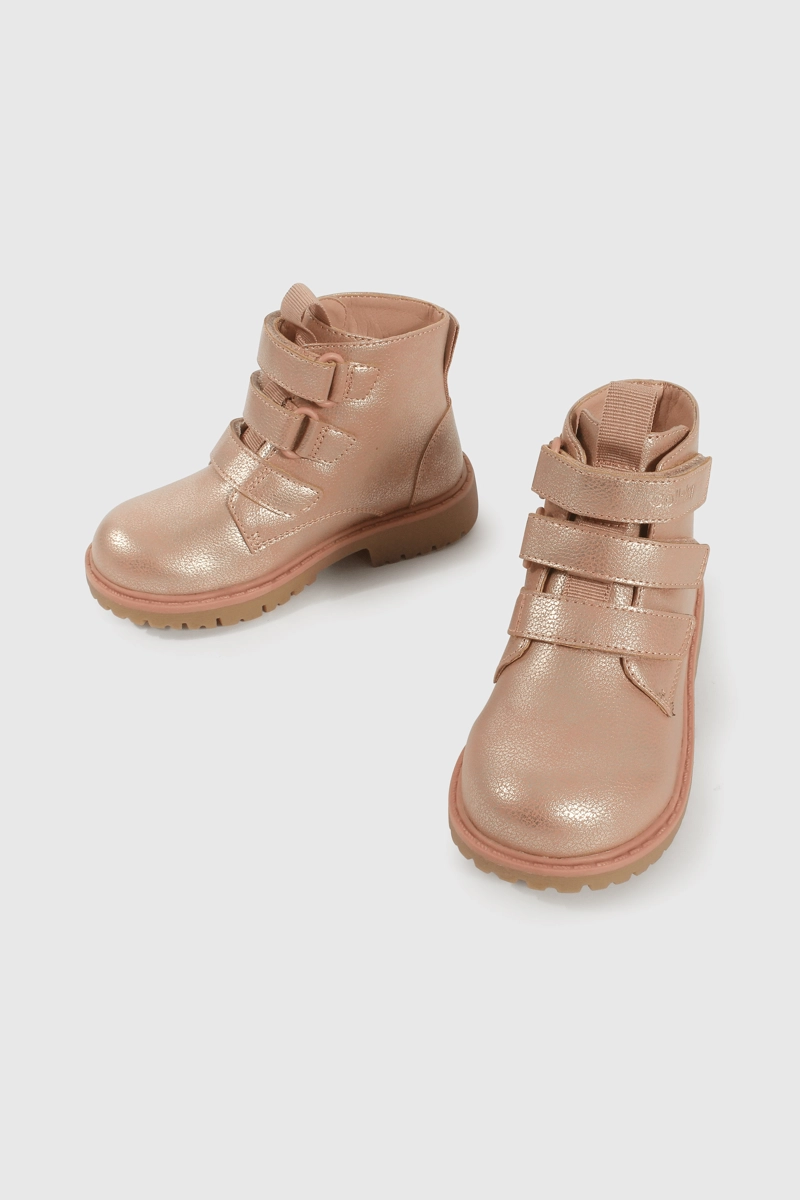 BOTIN CAMINANTE CAÑA MEDIA ROSADO PARA NIÑA DE 12M A 4 AÑOS - 4