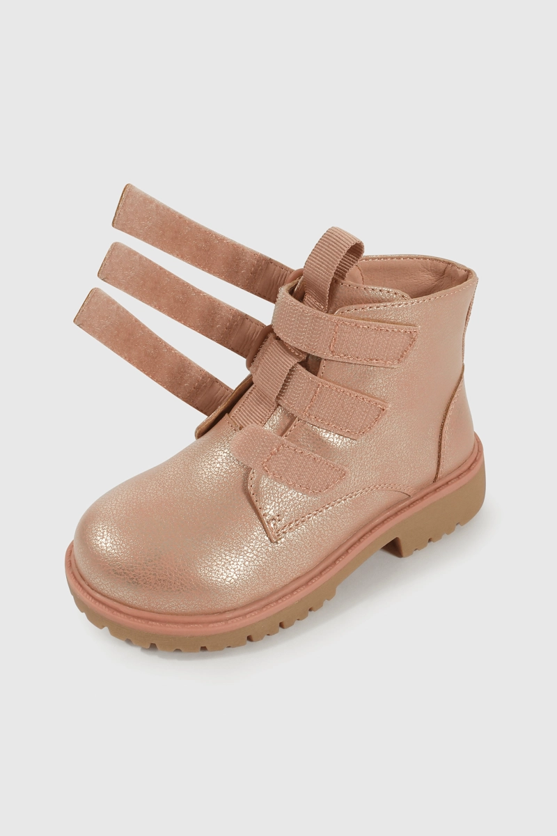 BOTIN CAMINANTE CAÑA MEDIA ROSADO PARA NIÑA DE 12M A 4 AÑOS - 6