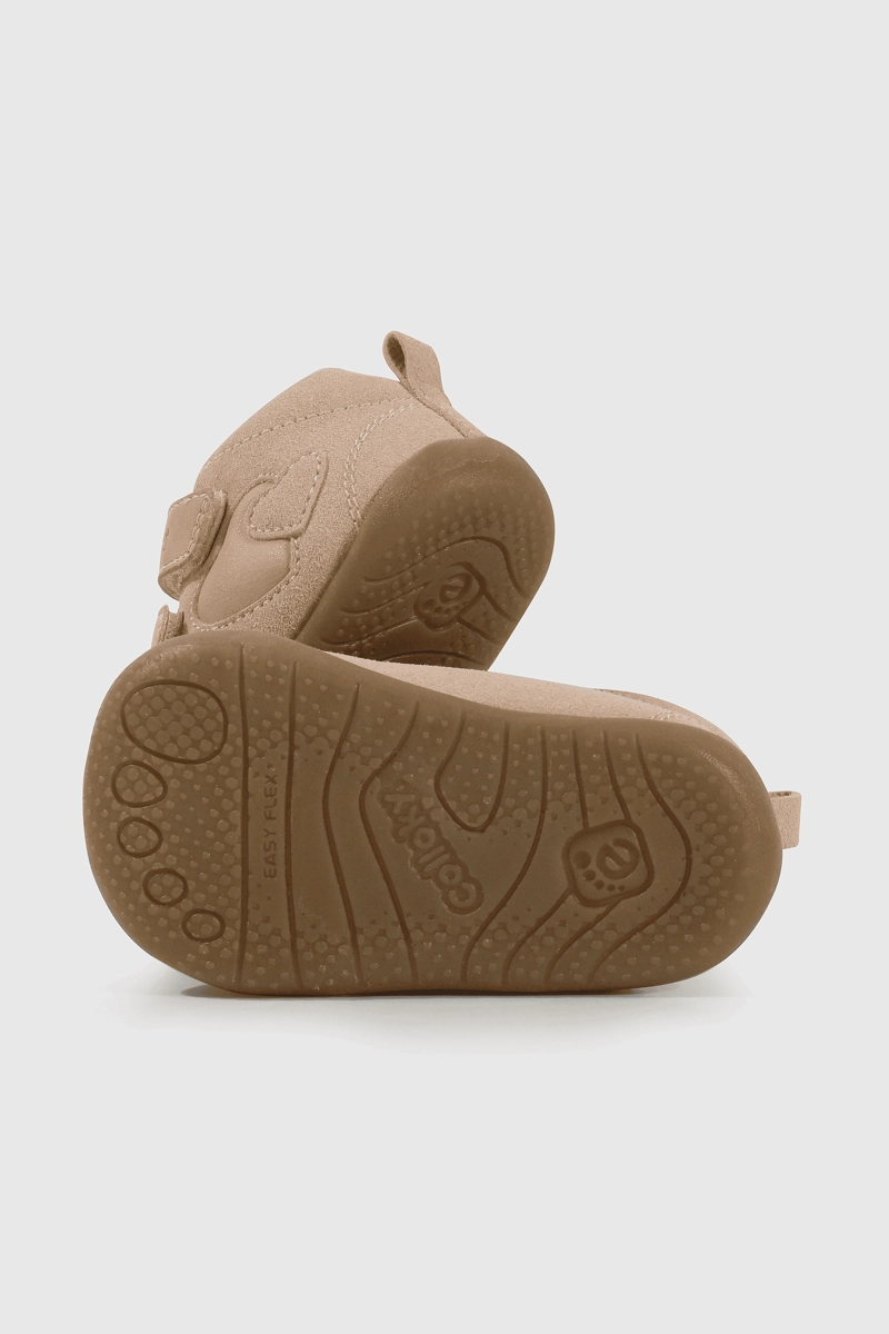 BOTIN GATEADOR CAÑA MEDIA PARA NIÑA ROSADA CON VELCRO - 3