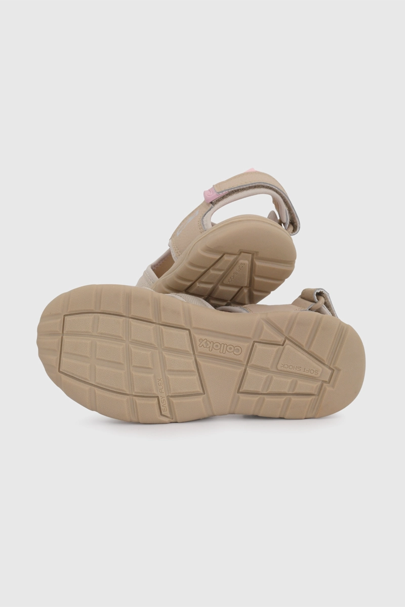 SANDALIA OUTDOOR BEIGE DE NIÑO CON VELCRO TALLA 28 A 38 - 3