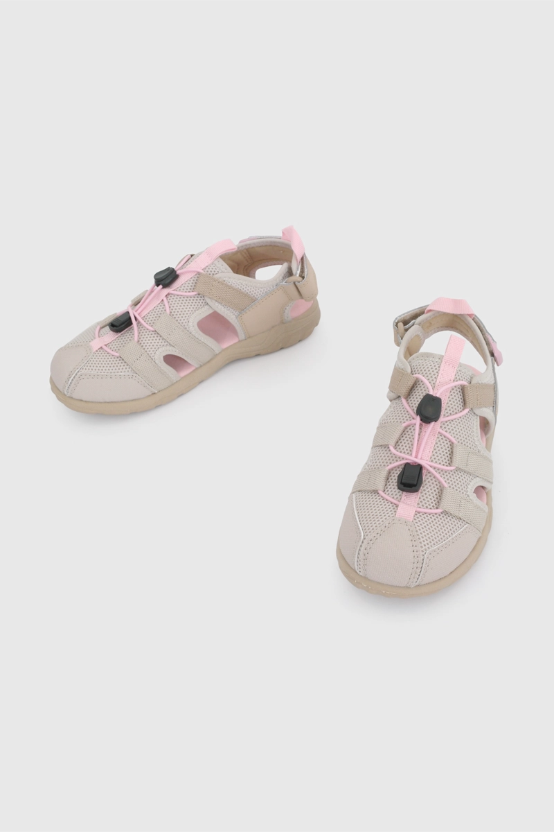 SANDALIA OUTDOOR BEIGE DE NIÑO CON VELCRO TALLA 28 A 38 - 4