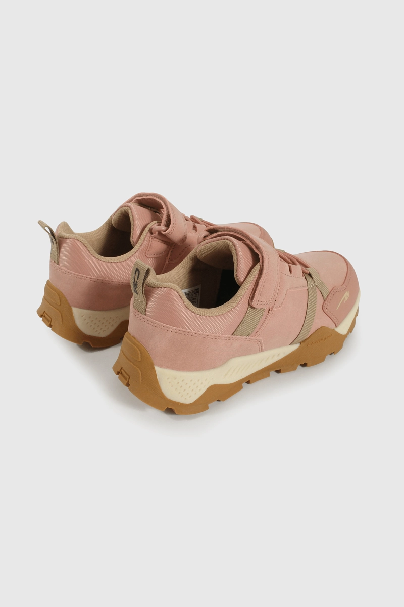ZAPATILLA OUTDOOR DE NIÑA ROSADO CAÑA BAJA VELCRO Y CORDON - 5