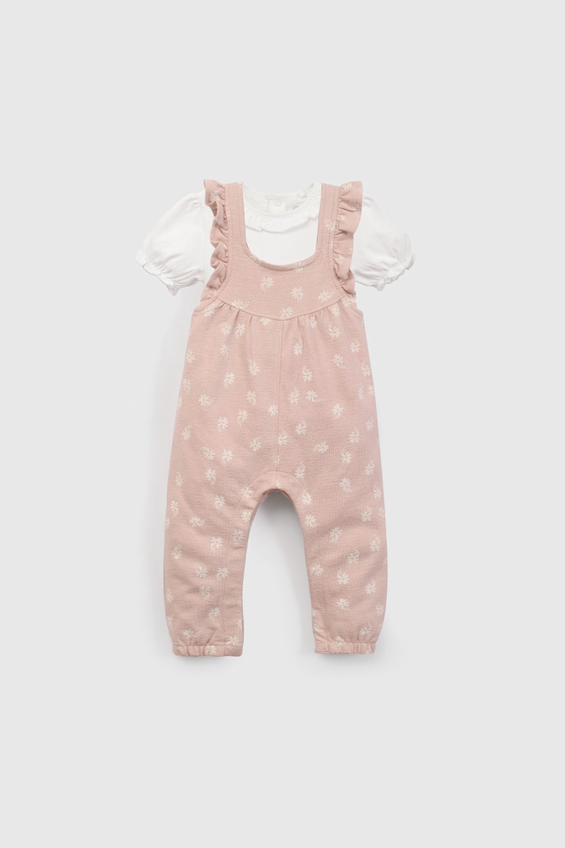 CONJUNTO BODY/PANTALON NIÑA 57776 ROSADO COLLOKY - 1