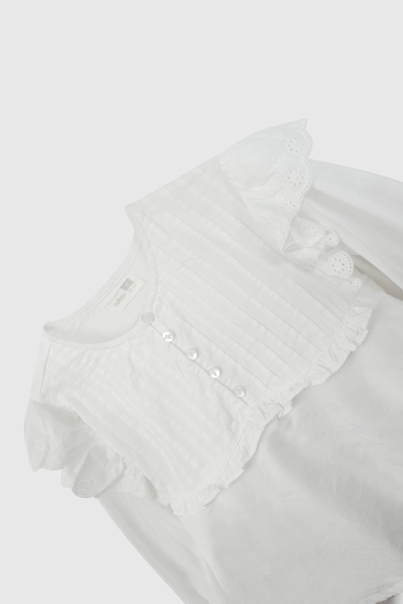 BLUSA NIÑA 57224 BLANCO COLLOKY - 3