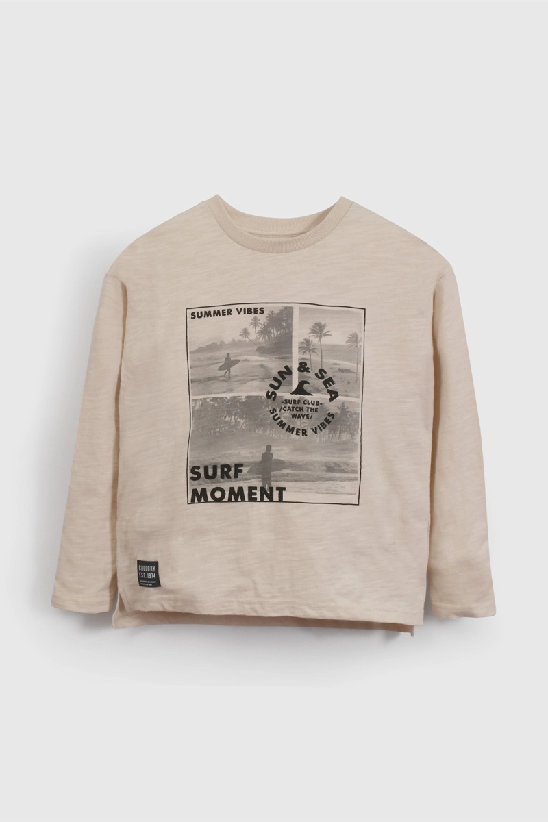 POLERA NIÑO 57648 BEIGE COLLOKY - 1