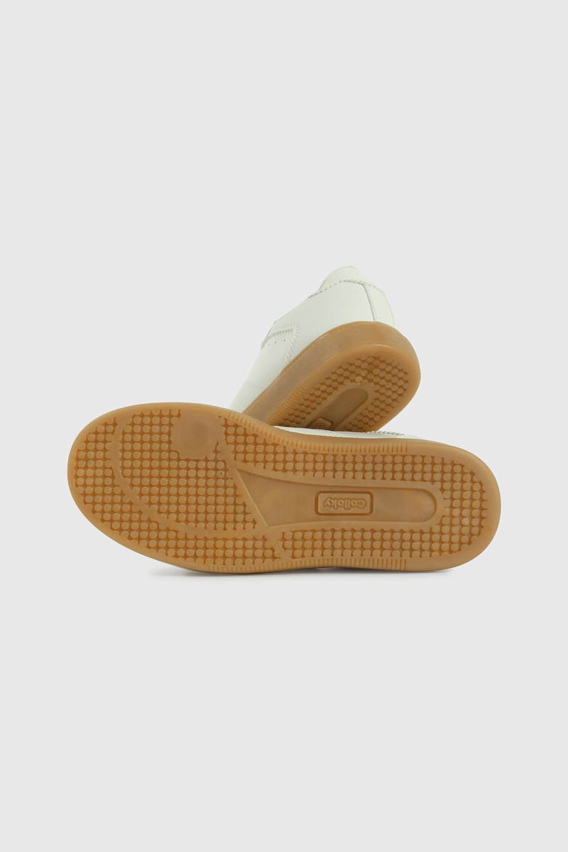 ZAPATILLA LIFESTYLE DE UNISEX BLANCO CAÑA BAJA CON CORDON - 3