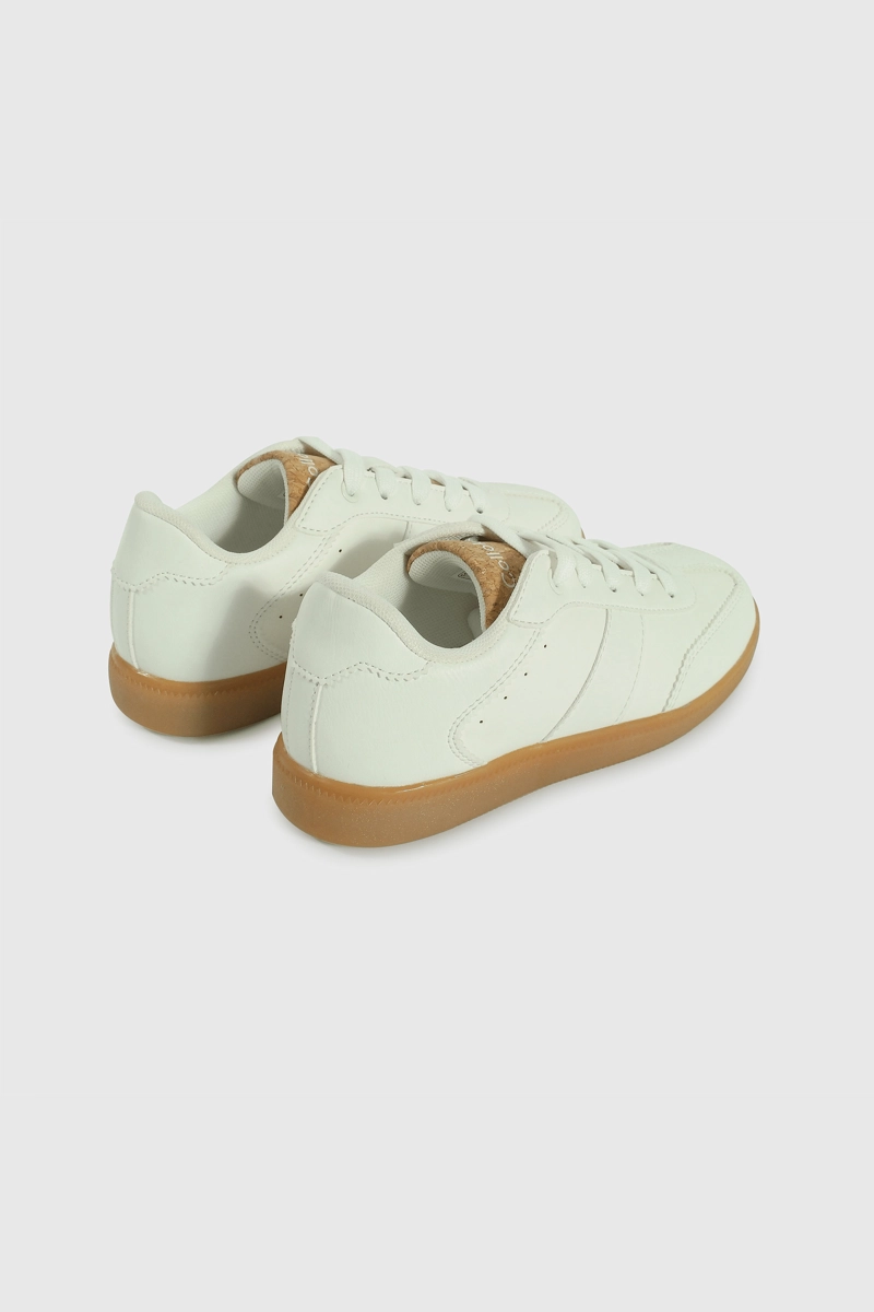 ZAPATILLA LIFESTYLE DE UNISEX BLANCO CAÑA BAJA CON CORDON - 5