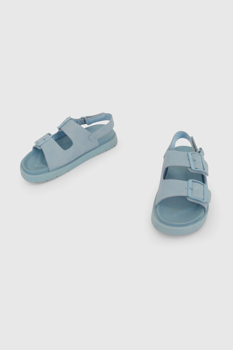 SANDALIA DE VESTIR CELESTE DE NIÑO TALLA 28 A 38 - 4