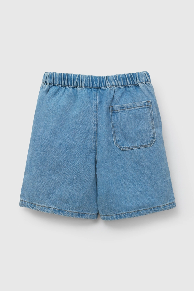 BERMUDA JEANS AZUL  DE NIÑO TALLA 3 A 12 AÑOSS - 2