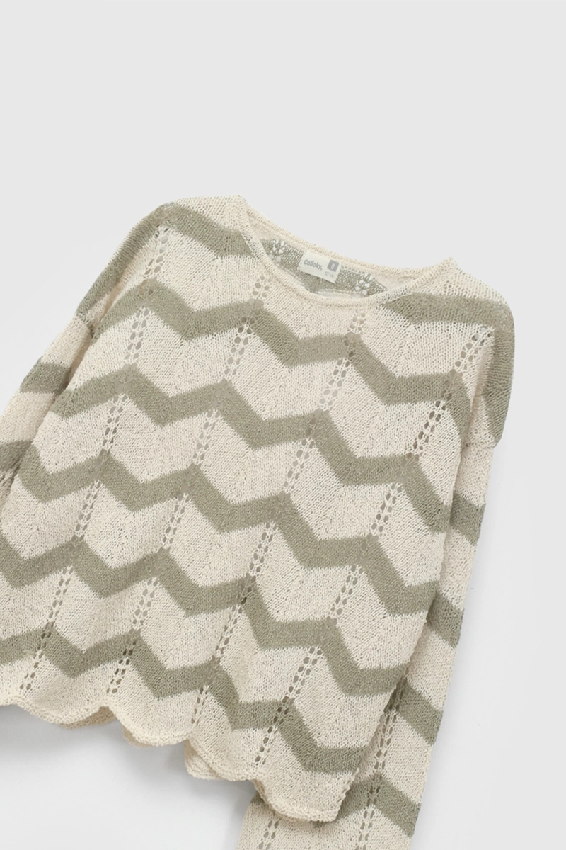 SWEATER NIÑA 58041 VERDE COLLOKY - 3