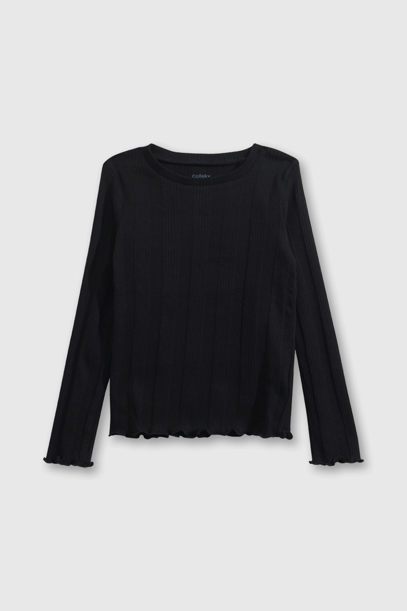 POLERA NIÑA  NEGRO COLLOKY - 1