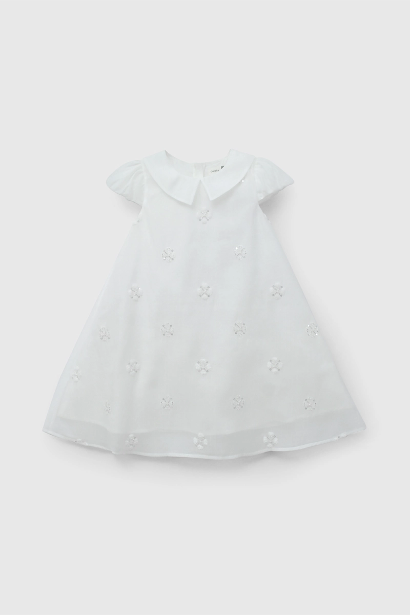 VESTIDO NIÑA  BLANCO COLLOKY - 1