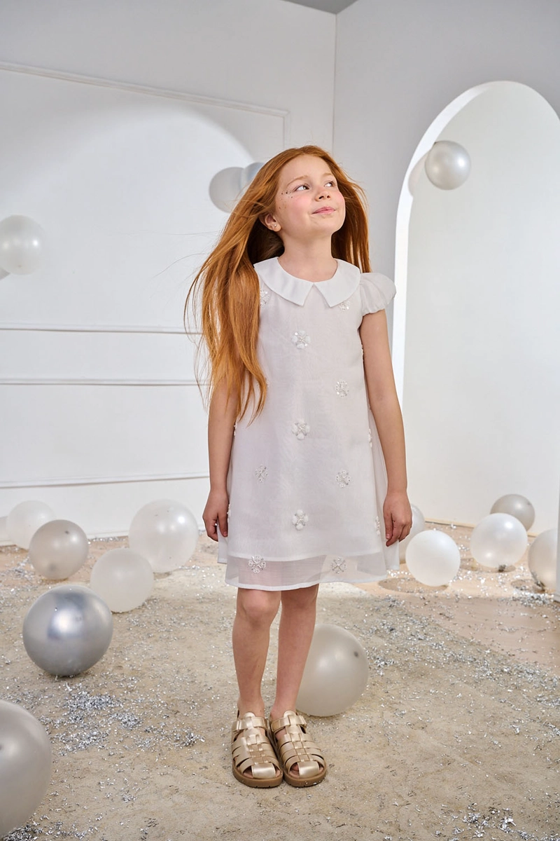 VESTIDO NIÑA  BLANCO COLLOKY - 2