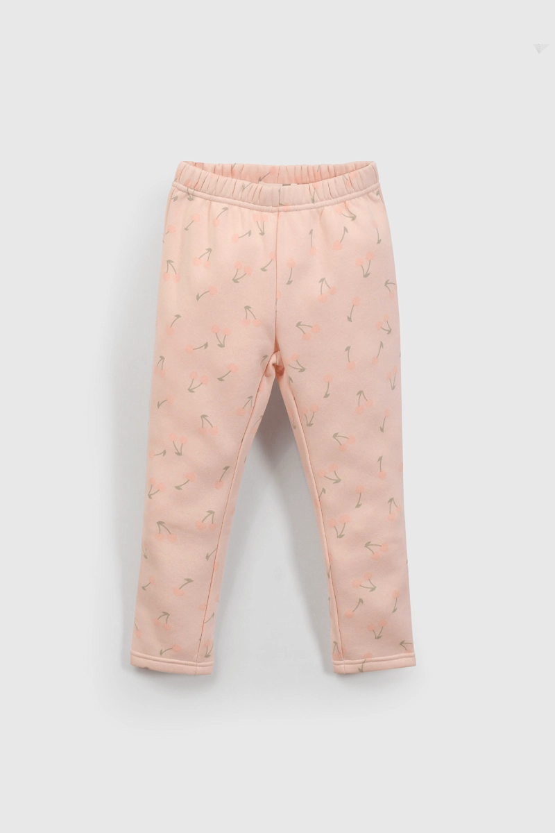 PIJAMA FRANELA MANGA LARGA NIÑA NARANJO DE 2 A 12 AÑOS - 3