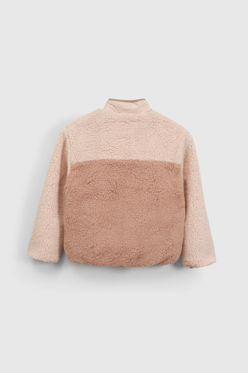 CHAQUETA POLAR Y CHIPORRO ROSADO CON CIERRE PARA NIÑA - 2