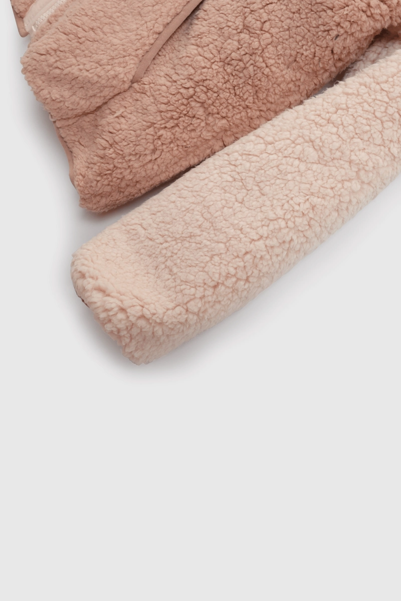 CHAQUETA POLAR Y CHIPORRO ROSADO CON CIERRE PARA NIÑA - 3