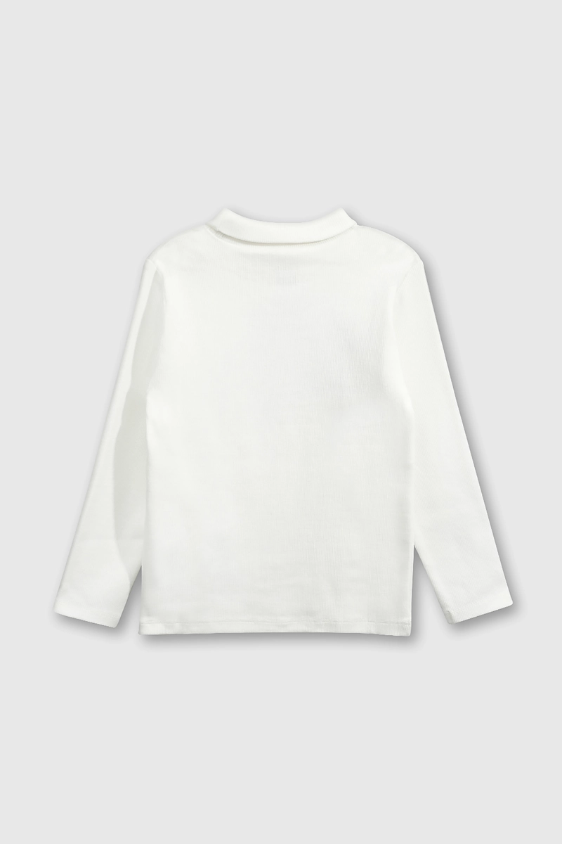 BEATLE LISO ALGODON BLANCO PARA BEBE  DE 3/6 A 36 MESES - 2