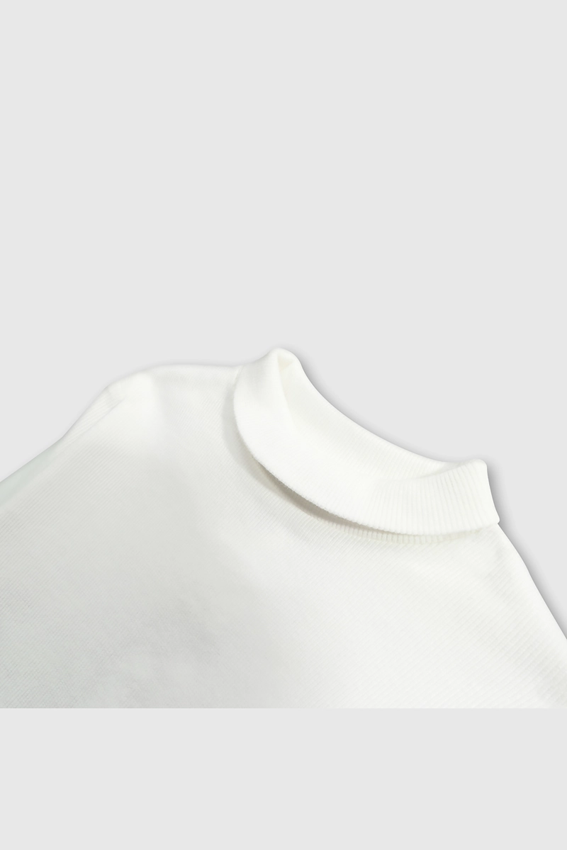 BEATLE LISO ALGODON BLANCO PARA BEBE  DE 3/6 A 36 MESES - 3