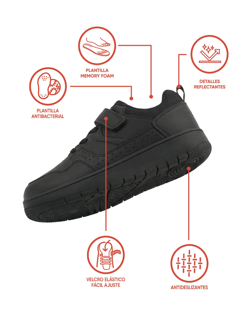 ZAPATILLA NEGRO 7258 COLLOKY - 2