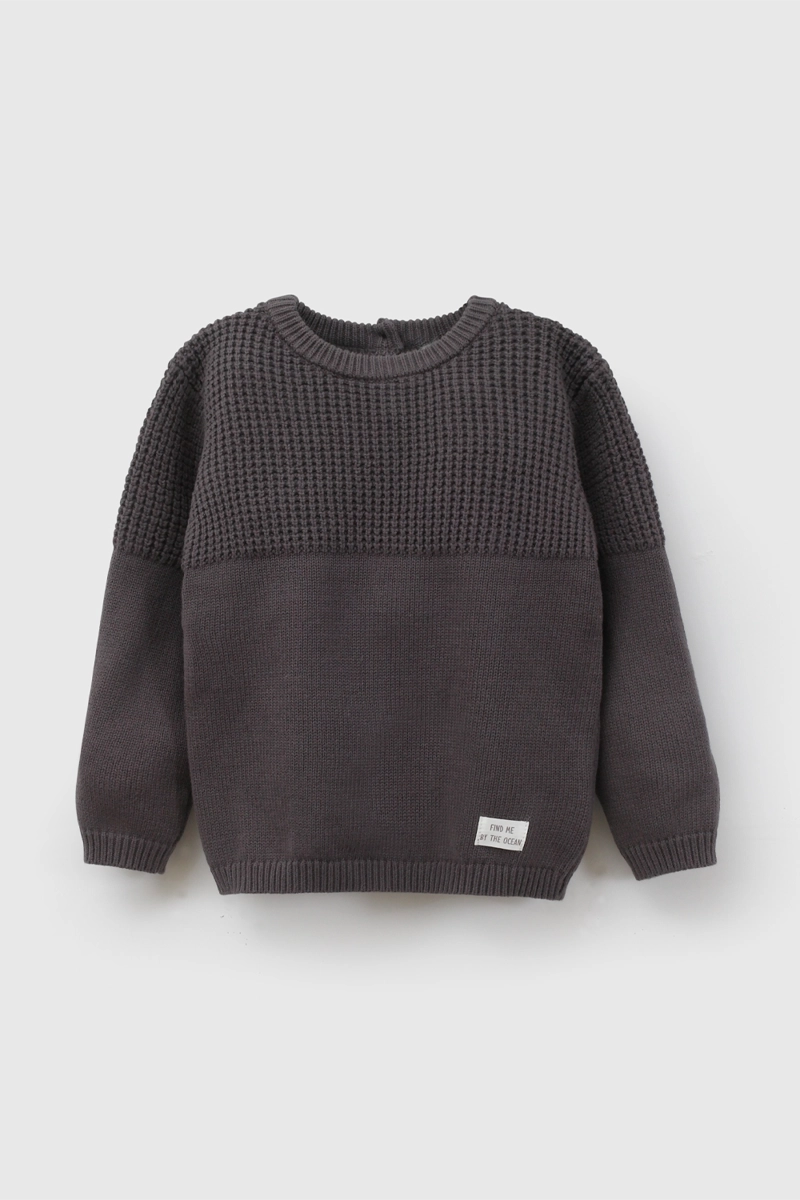 SWEATER GRIS 7587 COLLOKY - 1
