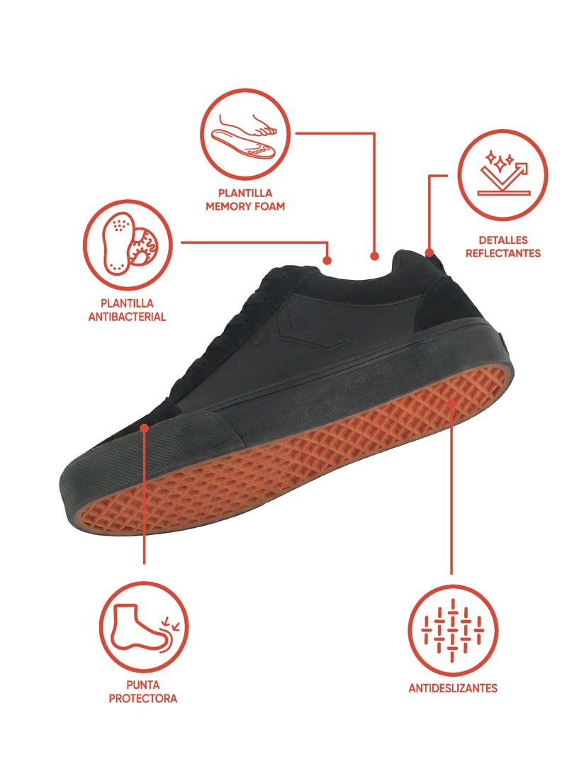 ZAPATILLA NEGRO 7302 COLLOKY - 2