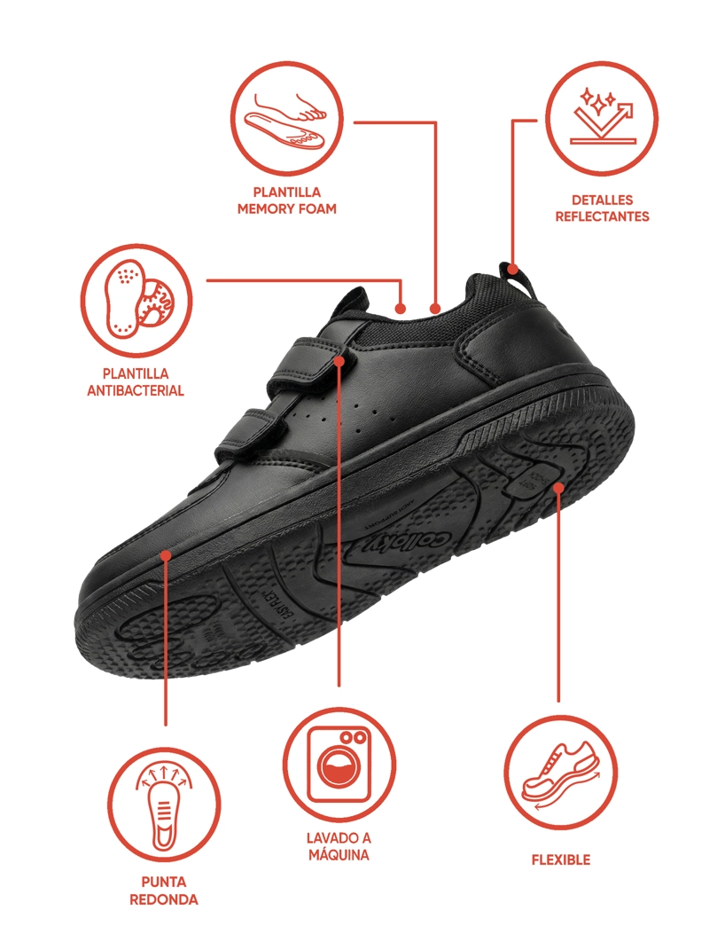 ZAPATILLA NEGRO 7282 COLLOKY - 2
