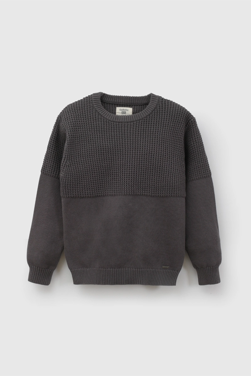 SWEATER GRIS 7590 COLLOKY - 1