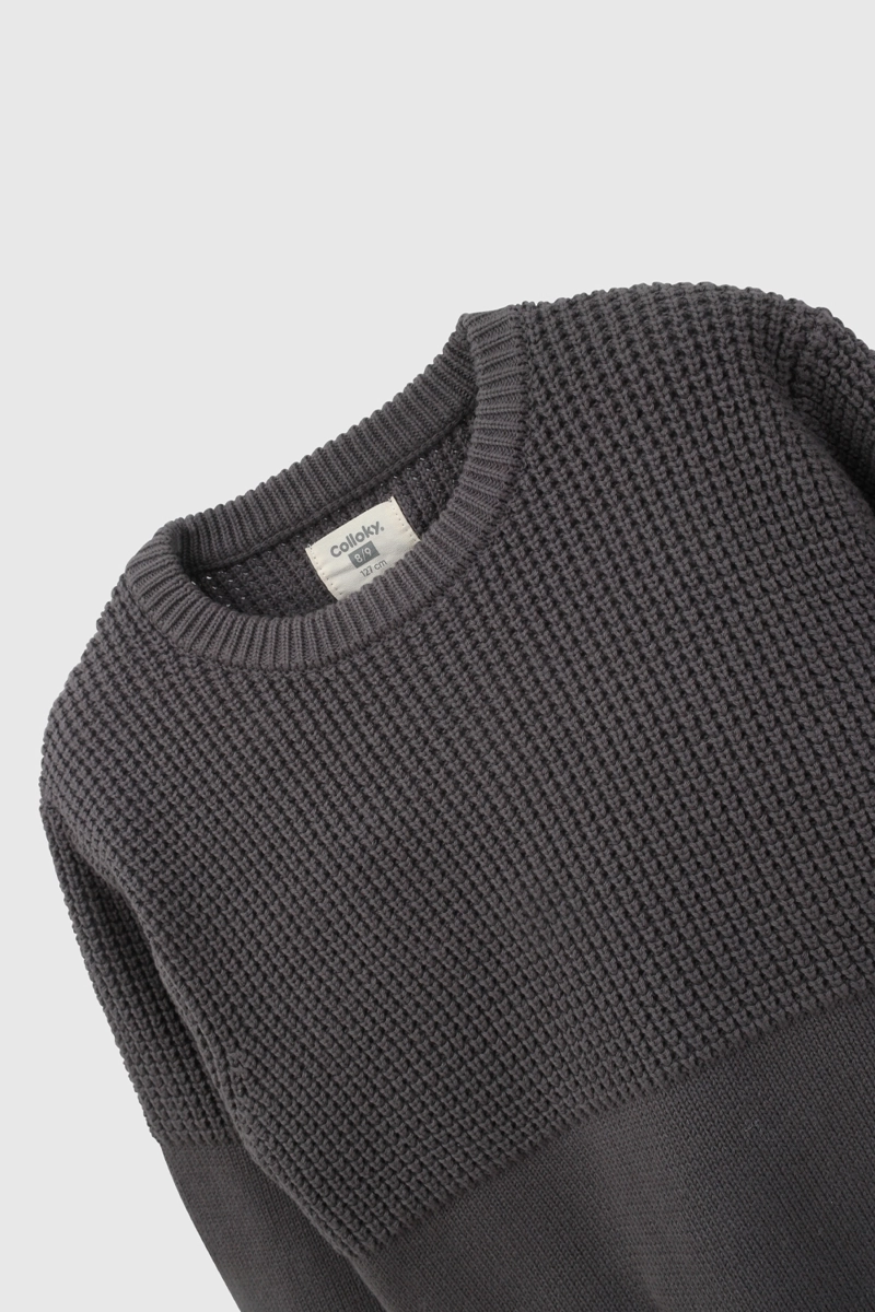 SWEATER GRIS 7590 COLLOKY - 3