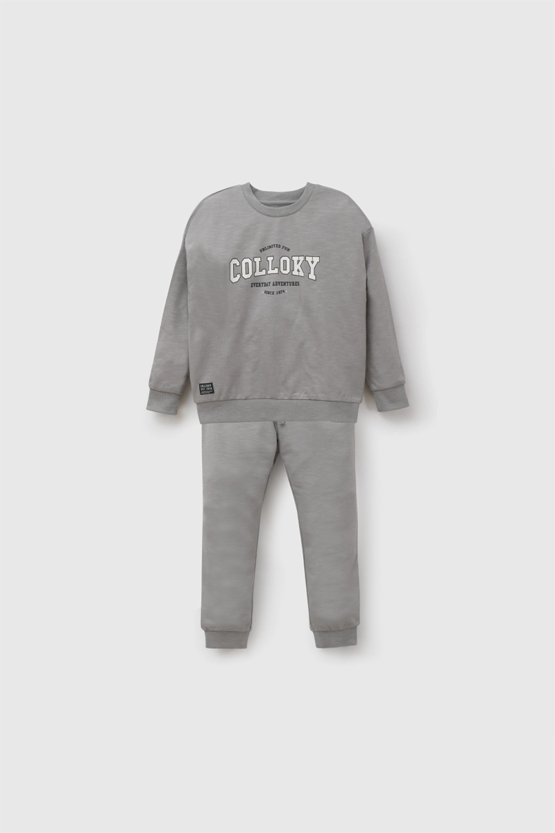 PANTALON BUZO GRIS 7580 COLLOKY - 4