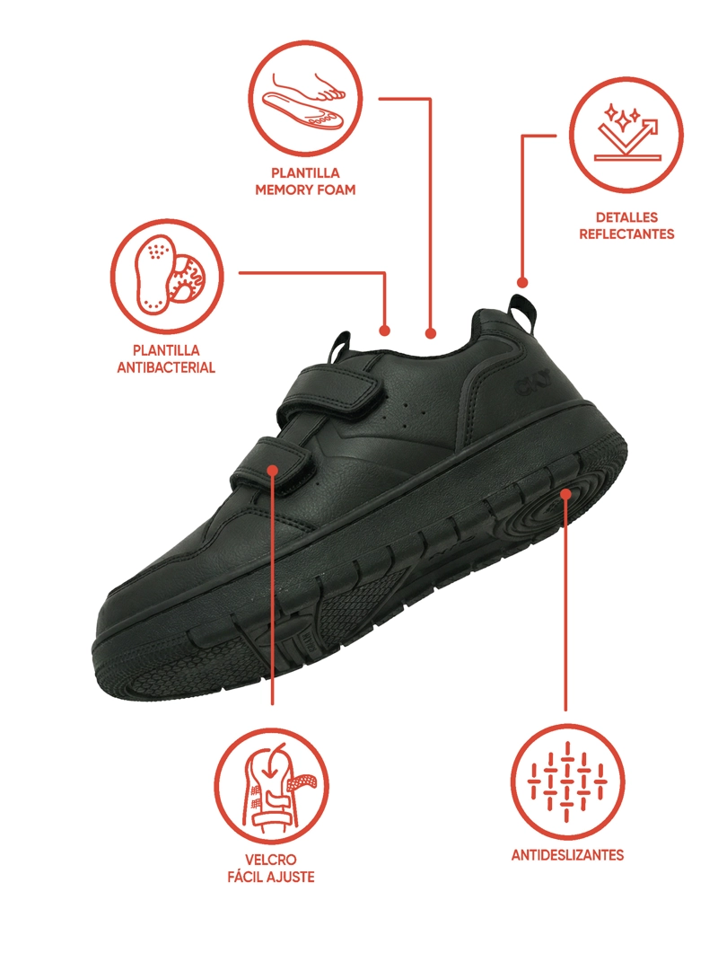 ZAPATILLA NEGRO 7292 COLLOKY - 2