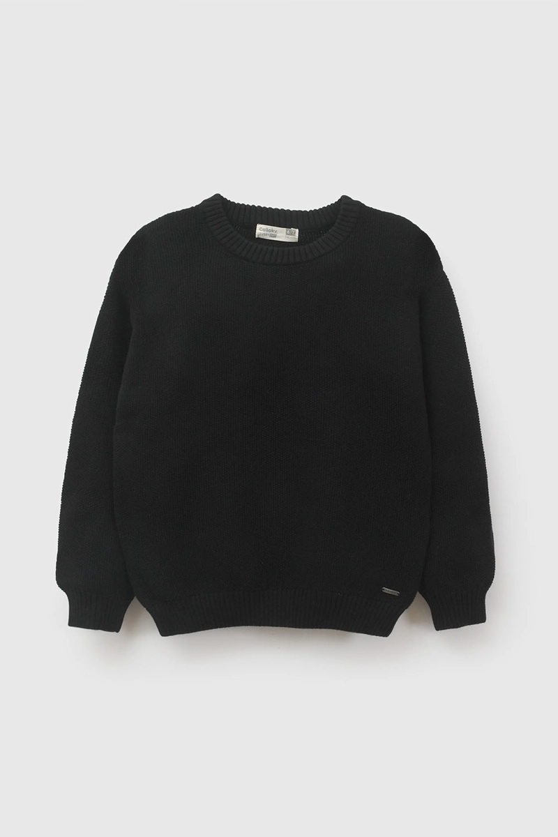 SWEATER NEGRO NIÑO 8394 COLLOKY - 1