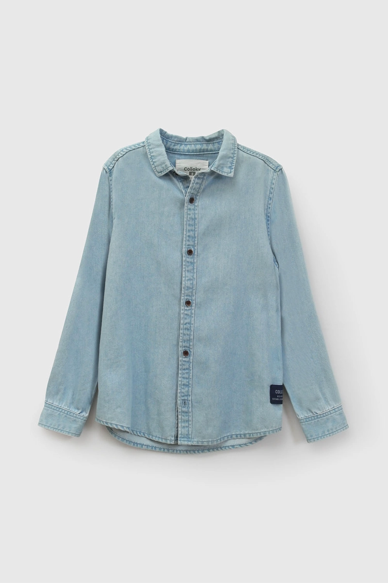 CAMISA CELESTE NIÑO 7696 COLLOKY - 1