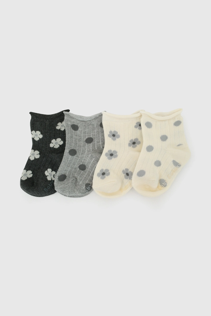 CALCETIN DEPORTIVO GRIS NIÑA 7400 COLLOKY - 1
